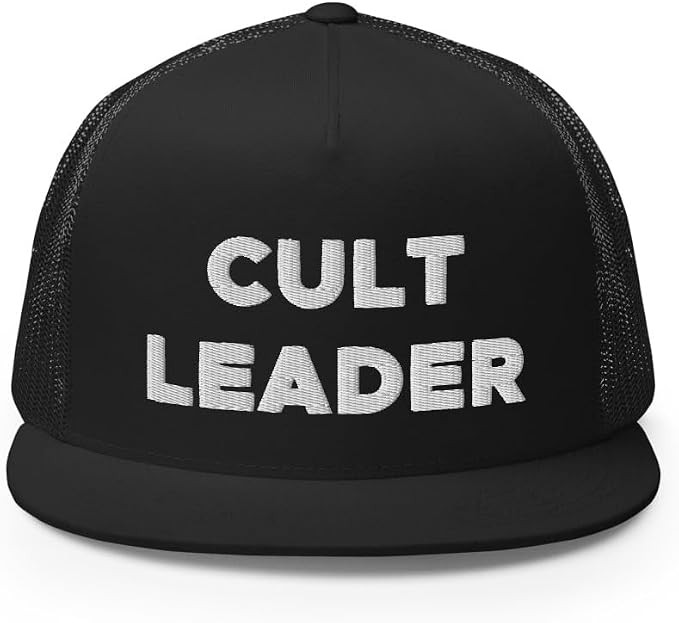 Cult leader hat (embroidered trucker hat) | Amazon (US)