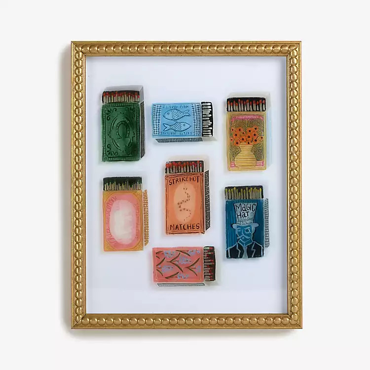 Colorful Matchboxes Framed Art Print | Kirklands