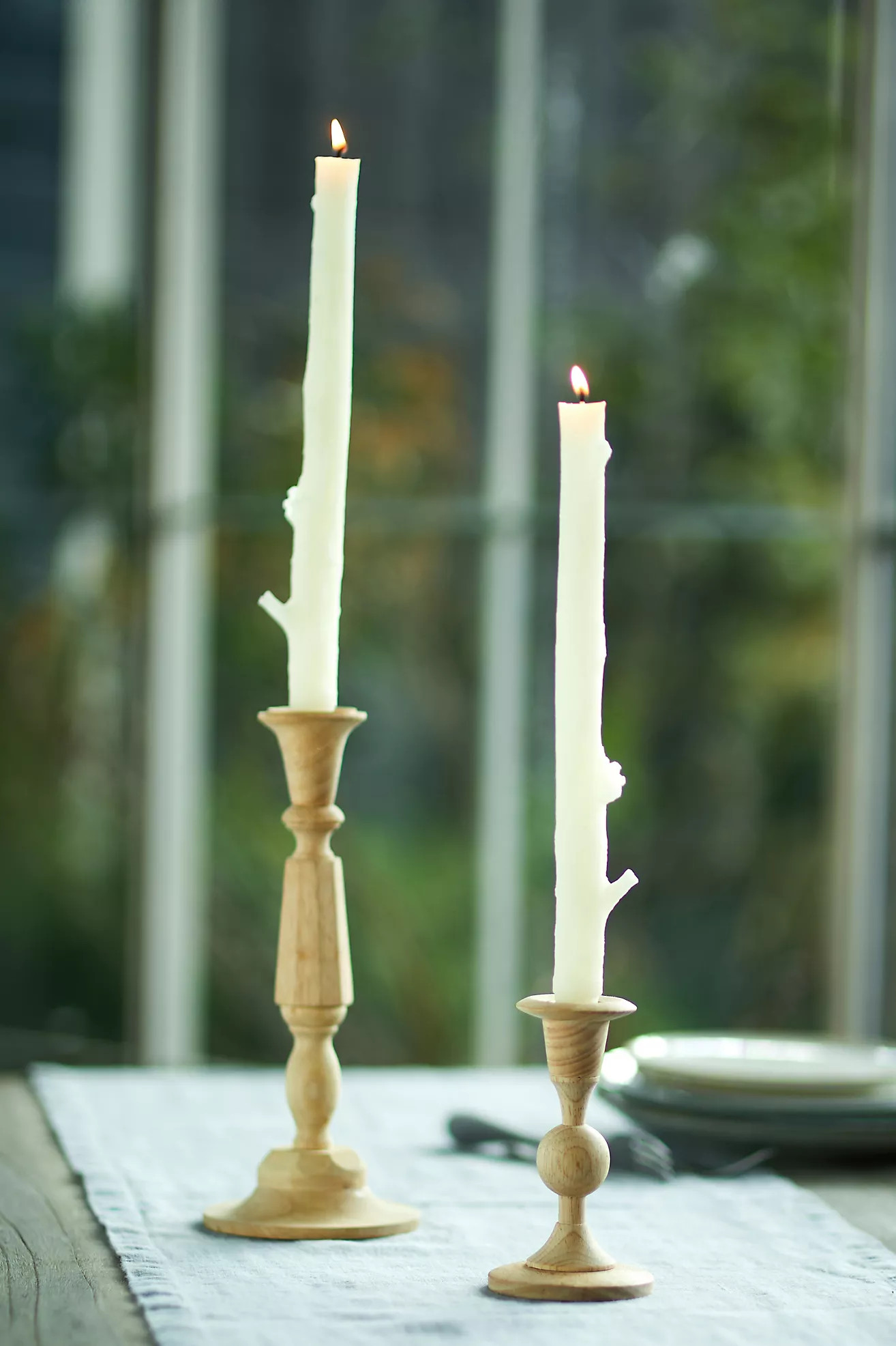 Cedar Stick Candles Set of 2, 12" | Anthropologie (US)