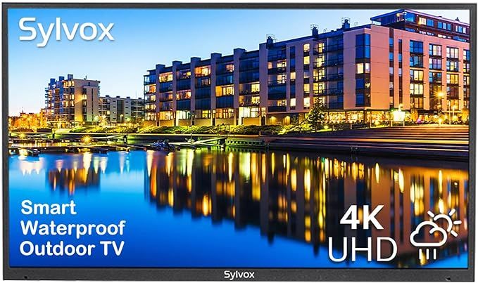 SYLVOX 55 Inch Outdoor TV, Waterproof 4K Smart TV, High Brightness,7x16(H) Commercial Grade, Supp... | Amazon (US)