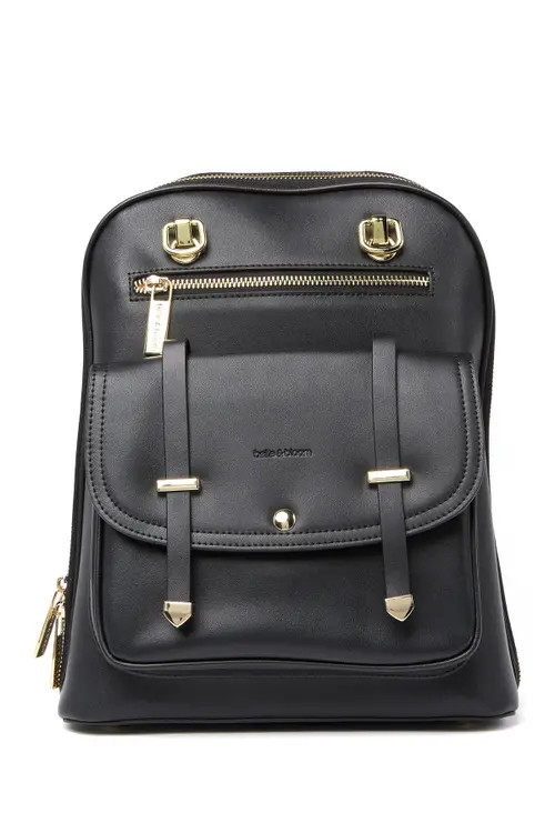 Belle & Bloom 5th Ave Leather Backpack in Black at Nordstrom | Nordstrom