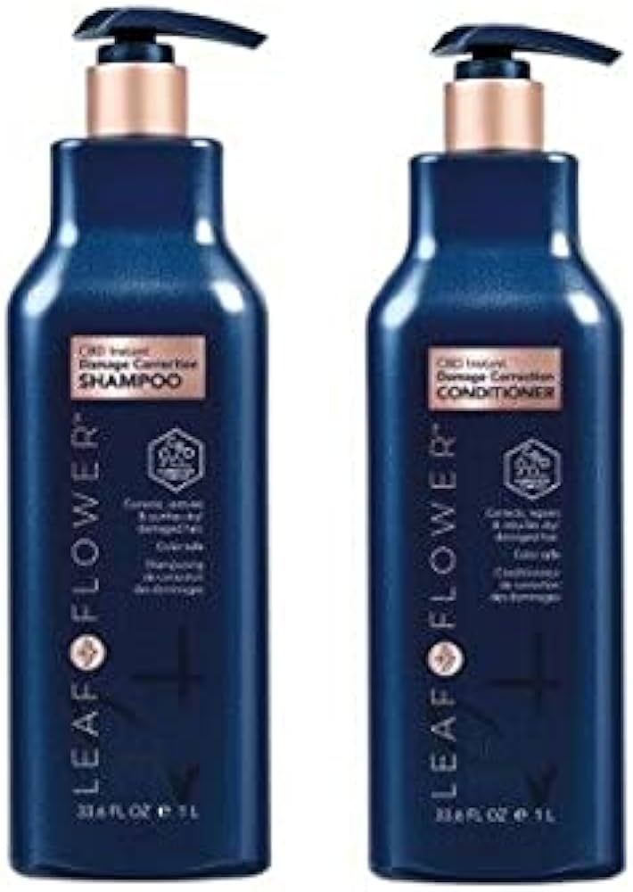 Leaf & Flower Instant Damage Correction Shampoo & Conditioner 33.8 oz Duo | Amazon (US)