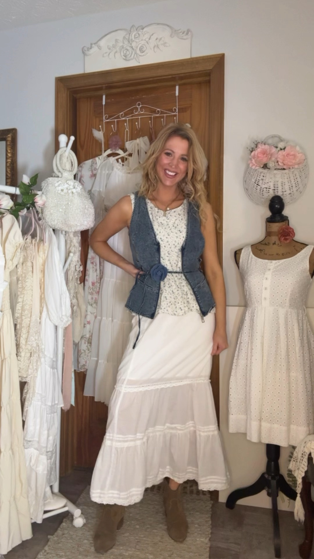 1/7 spring shabby-chic outfits 🐇 
blue floral & denim 🧺 💙

#LTKSaleAlert #LTKFestival #LTKSeasonal