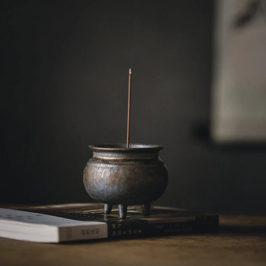 Bronze Ceramic Incense Burners Three -footed Incense Holders | Etsy (US)
