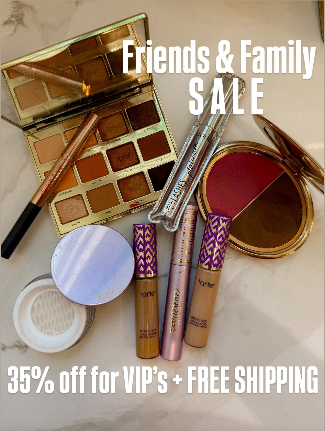 Tarte sale!
Make sure to sign up as a VIP if you aren’t already to get the full 35% off + free shipping @tartecosmetics #tartepartner


#LTKSaleAlert #LTKParties #LTKFindsUnder100