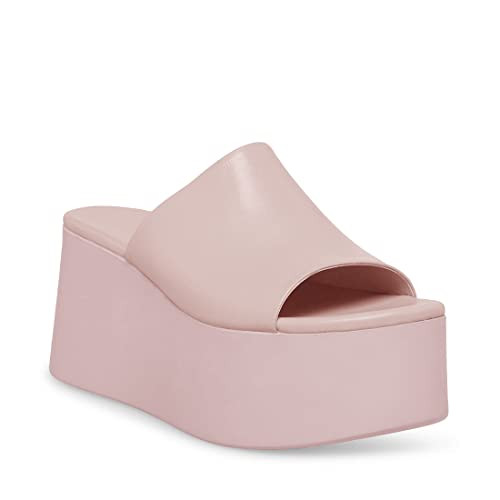 Minshluu Womens Platform Wedge SIides Sandals Open Toe Slip on Lightweight Wedges Sandal | Amazon (US)