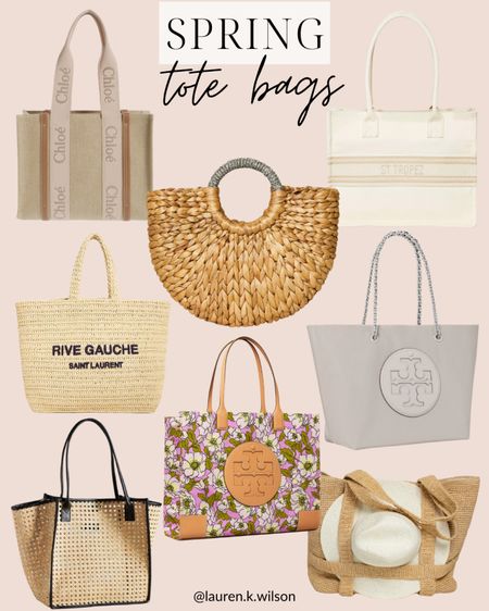 Spring tote bags, handbags, purses, designer spring fashion, spring style, straw bag, rattan, floral, canvas

#LTKitbag #LTKSeasonal #LTKstyletip