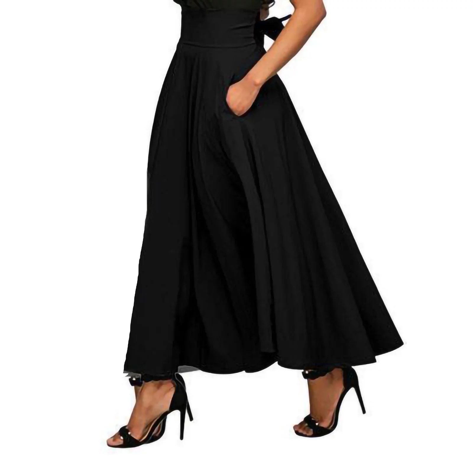 huaai skirts for women women's skirts casual a-line skirt high waist skirt ankle length skirts ma... | Walmart (US)