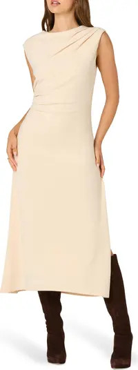 Drape Sleeveless Midi Dress | Nordstrom