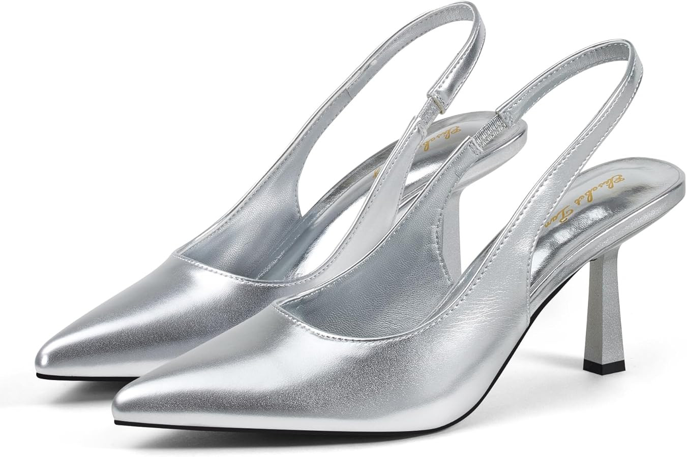 Elisabet Tang Women's Slingback Kitten Heel,3 inch Sexy Pointed Closed Toe Stilettos Pumps Slingb... | Amazon (US)