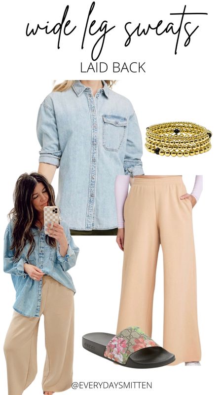 Wide leg sweatpants (size down) 

Spring outfit

#LTKstyletip #LTKfindsunder50 #LTKSpringSale