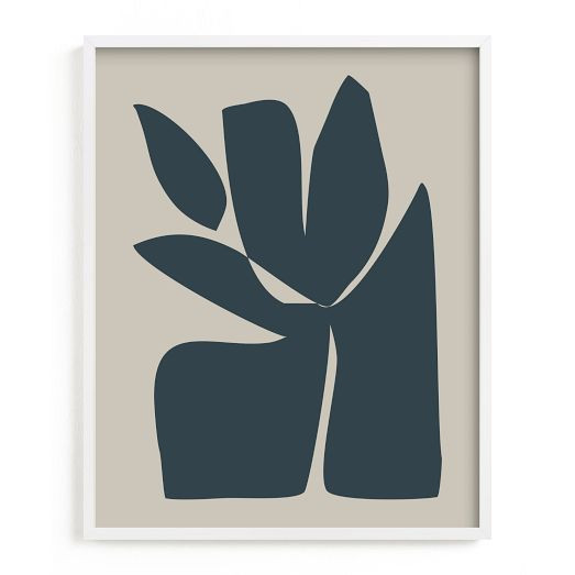 Blue Sculpt Framed Wall Art by Minted for West Elm | West Elm (US)