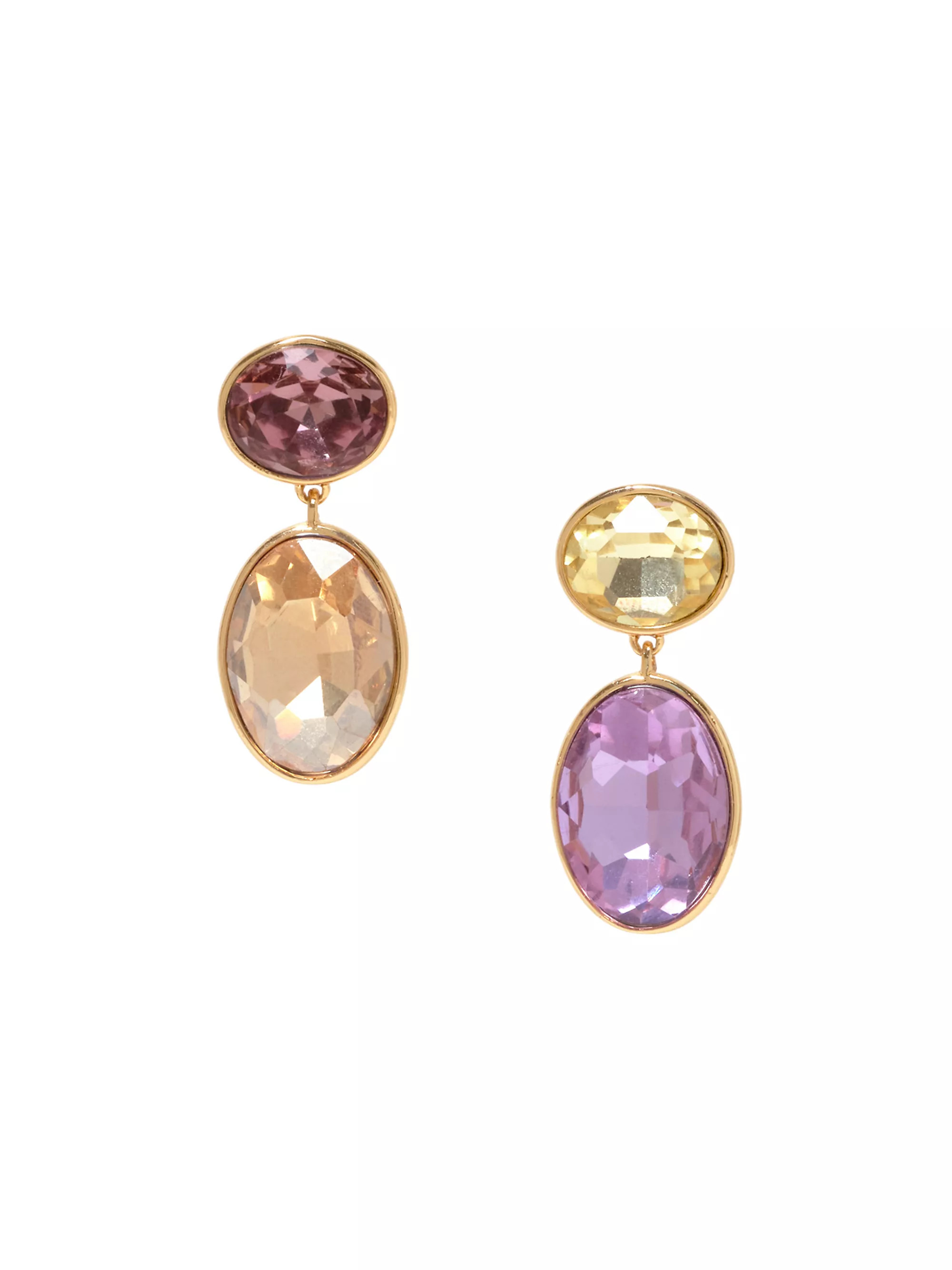 Martha 14K-Gold-Plated & Cubic Zirconia Drop Earrings | Saks Fifth Avenue