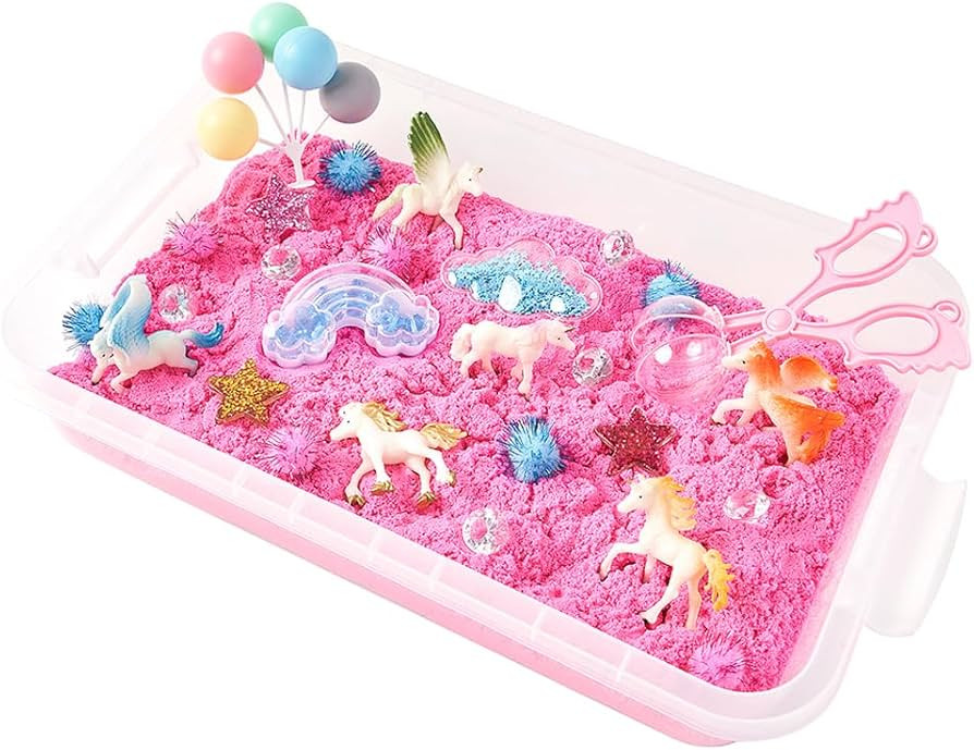 Sensationally OT - Unicorn Sensory Sand Bin - Sensory Toys for Toddlers, Learn Through Play, Educ... | Amazon (US)