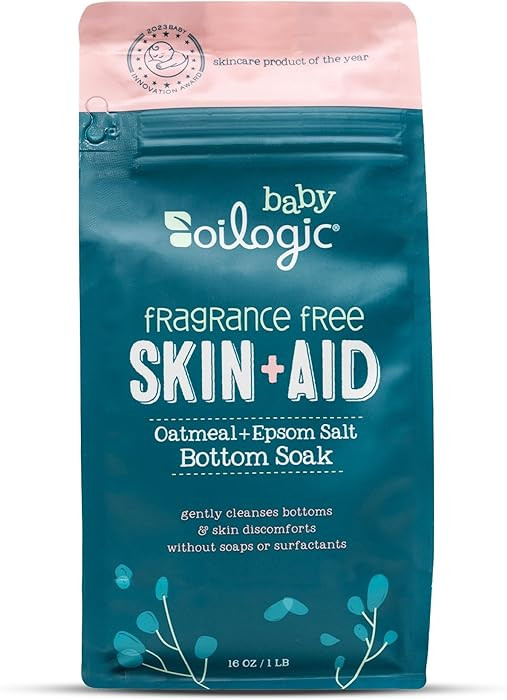 Oilogic Oatmeal Epsom Salt Bath Soak for Babies - Gentle Baby Bath Essentials Soothe & Cleanse Ba... | Amazon (US)