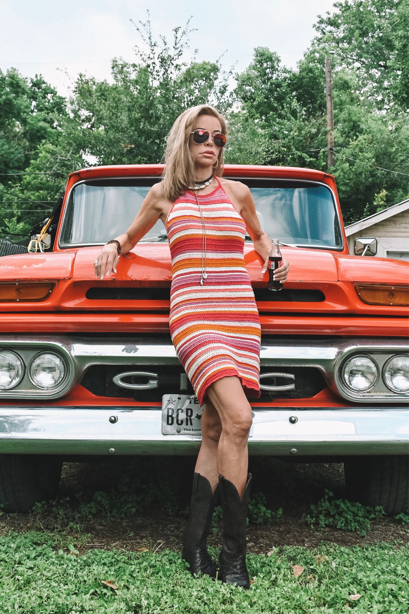 Celebrate the beauty of summer in this gorgeous crocheted dress that is as comfortable as it is adorable! So perfect for a vacation or a night on the town. ❤️🧡💛 #Summer #SummerDresses #Skirt #Crochet #Beach #Vacay #Vacation #DateNight #Bodycon. 

#LTKSeasonal #LTKParties #LTKTravel