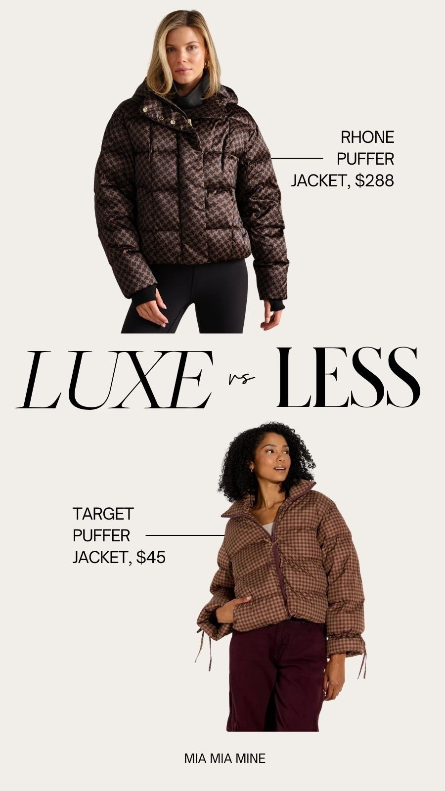 Save or splurge houndstooth puffer coat


#LTKSeasonal #LTKHoliday #LTKFindsUnder100