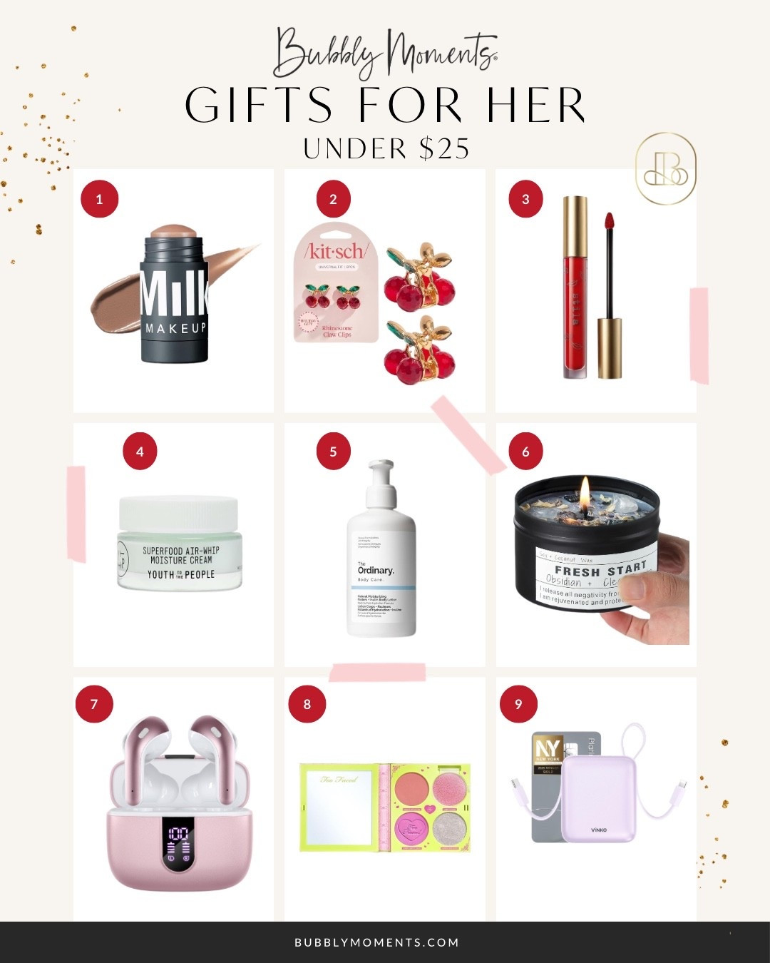 Need a gift that’s cute, useful, and affordable? This under-$25 edit has you covered 🎁 These are the kinds of gifts that feel personal, thoughtful, and actually get used. Perfect for holidays, birthdays, teacher gifts, or treating yourself without guilt. Save this for when you need a quick gifting win and tap to shop the full edit.
#ltkgifts #affordablegiftsforher #giftideasunder25 #budgetfriendlyfinds #giftinspiration #ltksaves #easygiftideas #giftfavorites #cozyvibes #beautyandselfcare #giftedit #presentideas #ltkfindsunder50 #giftready #shopltk


#LTKGiftGuide #LTKHoliday #LTKFindsUnder50