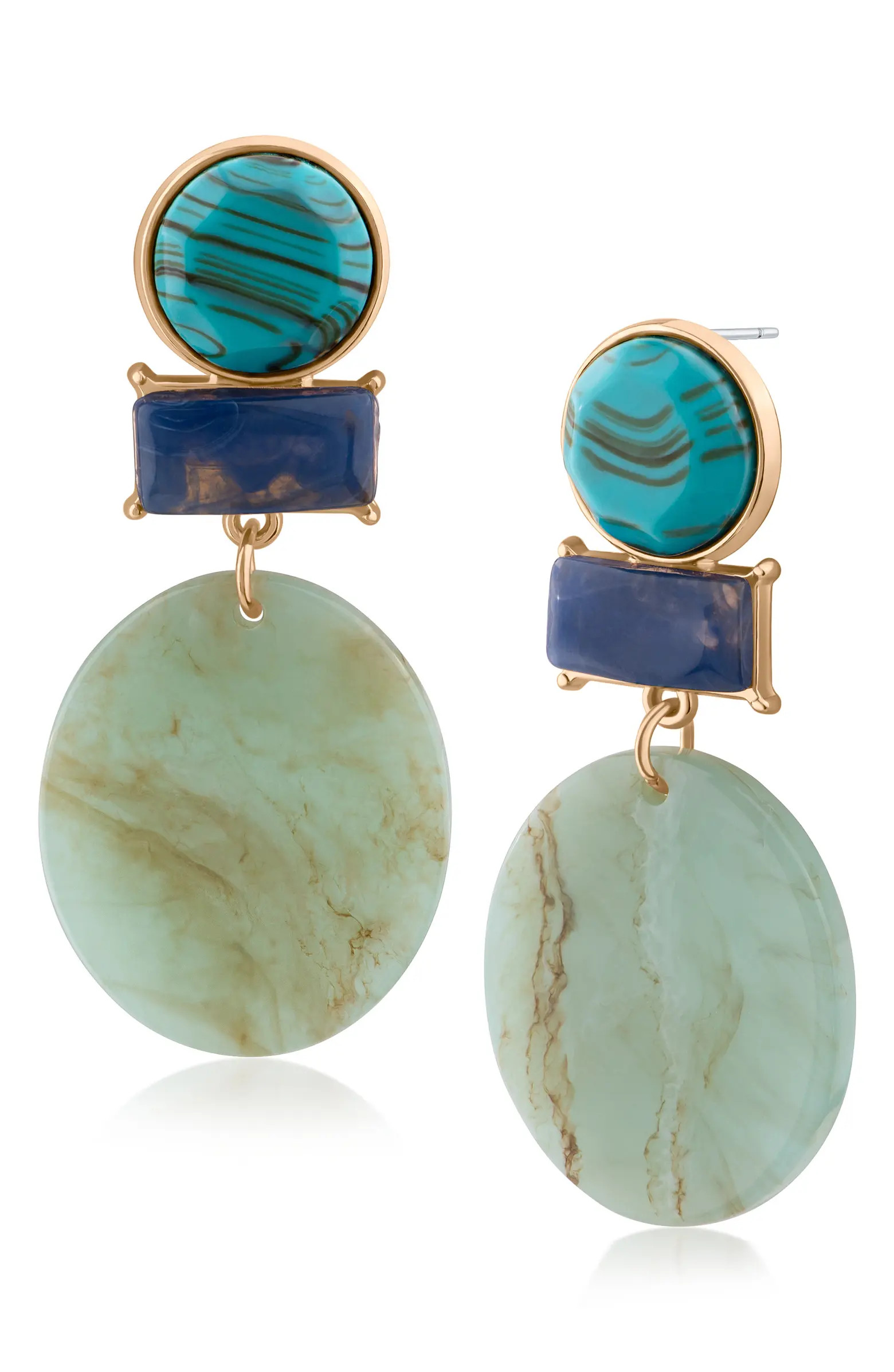 JARDIN Geometric Boho Statement Drop Earrings | Nordstromrack | Nordstrom Rack