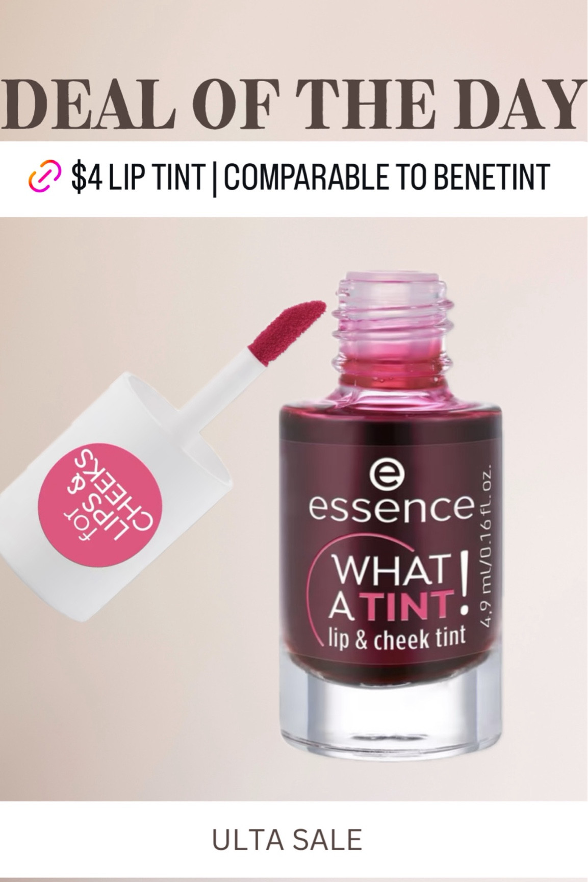 ULTA Summer Sale deal of the day 💕 $4 lip tint 

#LTKSaleAlert #LTKBeauty #LTKSummerSales