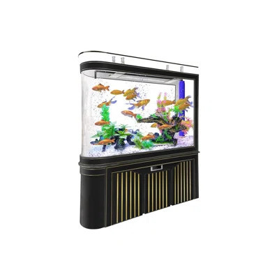 Simple Modern Semi-Oval Eco-Aquarium Tank | Wayfair North America