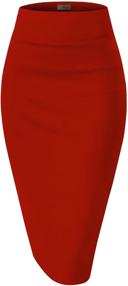 Hybrid & Company Women's Stretchy Office Pencil Skirt Made in USA | Amazon (US)