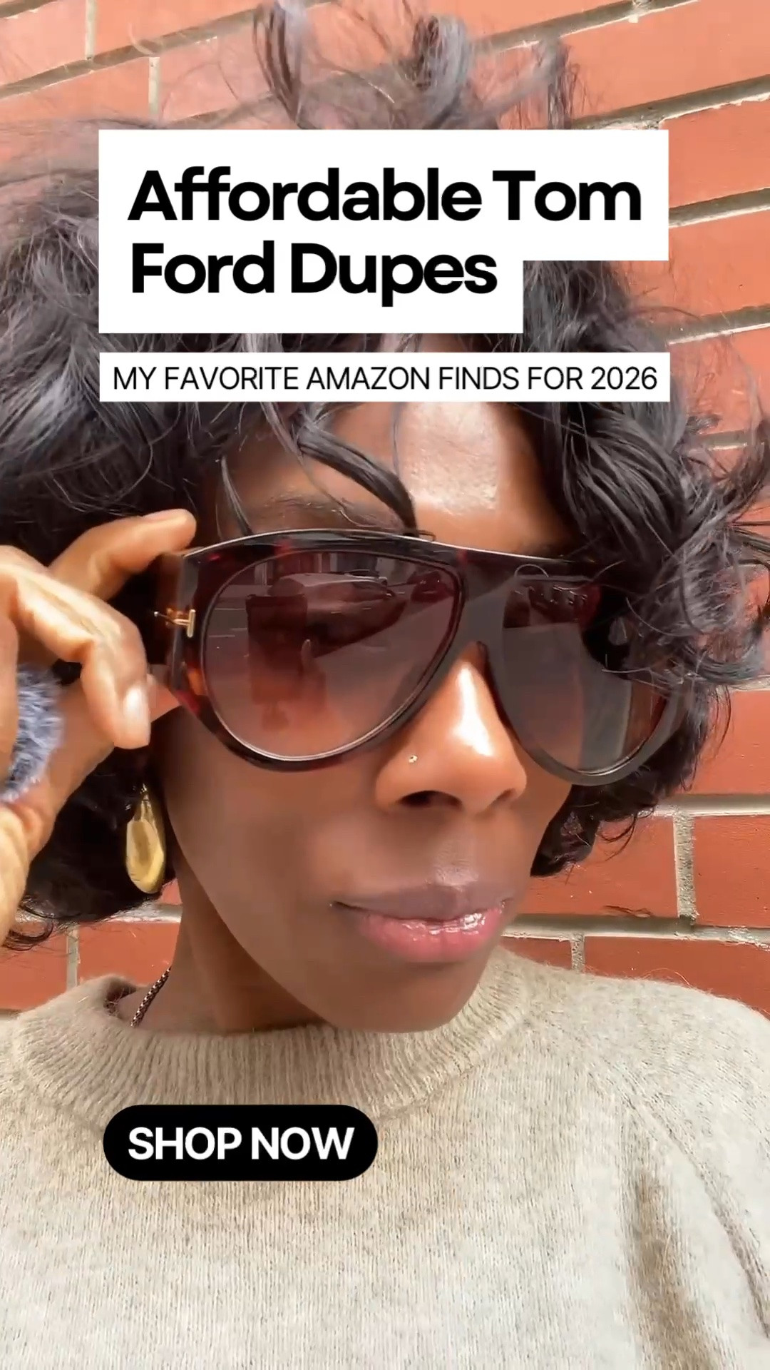 Aviator sunglasses are the must-have accessory for 2026. 😎

The Tom Ford Bronson D Frame sunglasses are at the top of the list. But with the expensive $560 price tag, the oversized aviators by HerJour for $21.99 look a whole lot better. 

If you’re looking for the look for less that doesn’t look cheap and are still on trend, then get HerJour aviators. They also come in a variety of colors to choose from.

#TomFord #Sunglasses #AmazonFinds #Amazon #dupes #LTKStyleTip

#LTKFindsUnder50 #LTKStyleTip

#LTKootd #LTKgrwm #LTKSaleAlert