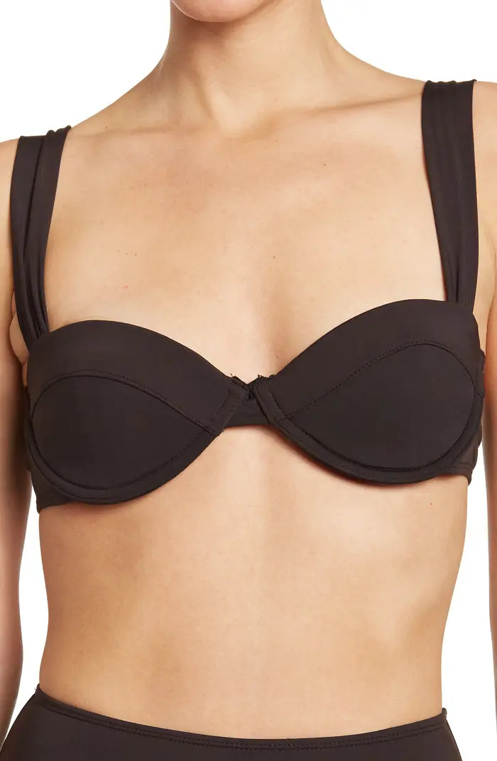 Wide Strap Underwire Bikini Top | Nordstrom Rack