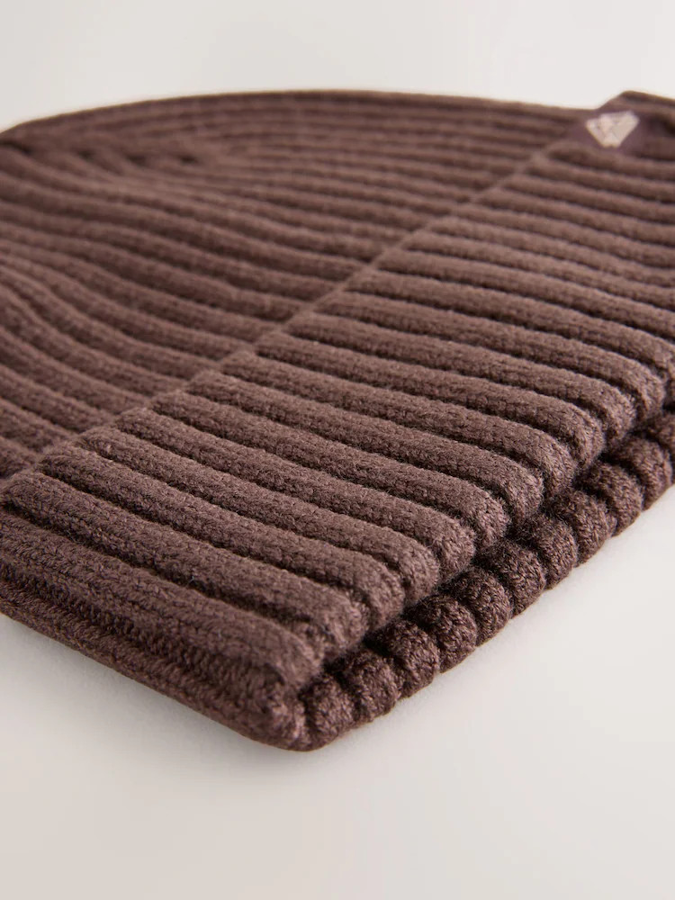 Chocolate Brown Knitted Beanie Hat (1-16yrs) | Next EU