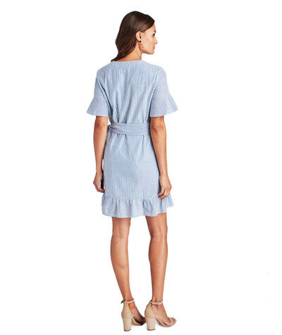 Seersucker Wrap Dress | Vineyard Vines