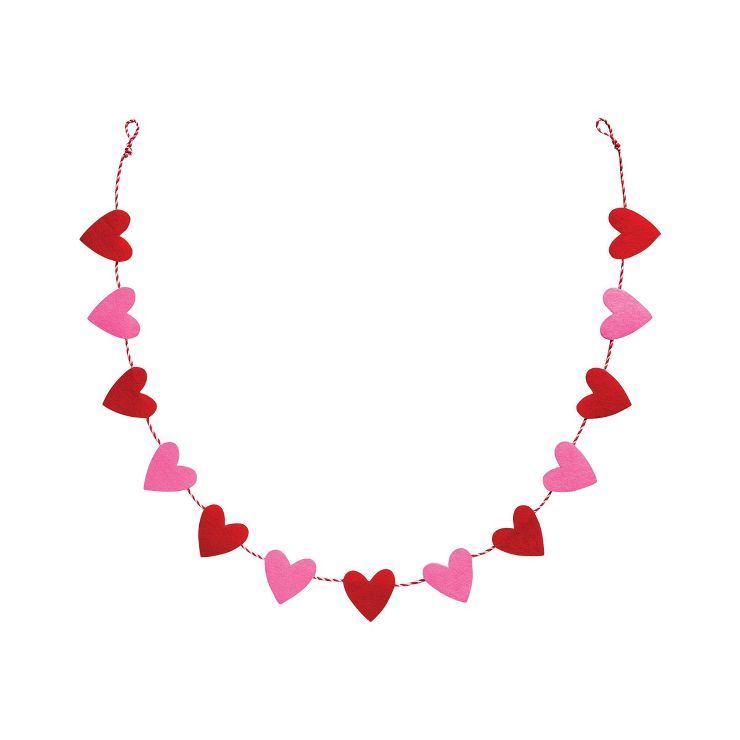 Valentines Felt Heart Garland - Spritz™ | Target