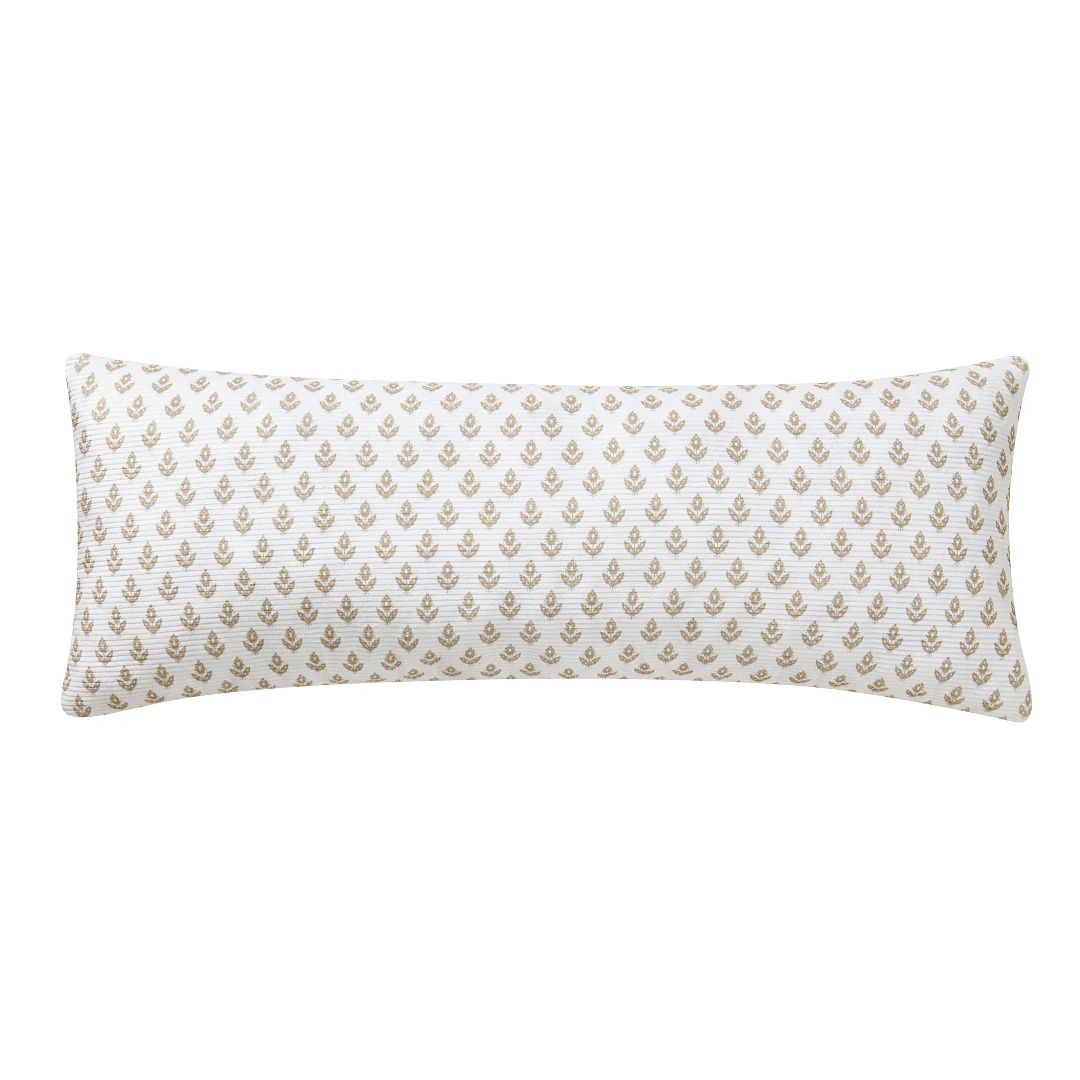 My Texas House 14" x 36" Ivory/Beige Block Print Decorative Pillow | Walmart (US)