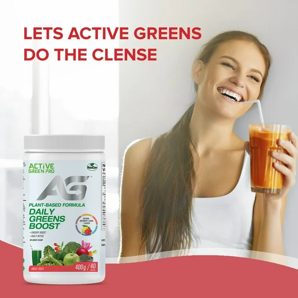 Active Green Pro Daily Greens Boost 400g (Lemon-Rasberry) | Walmart (CA)