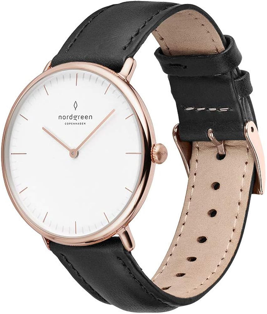 Nordgreen Native Scandinavian Rose Gold Watch with Interchangeable Straps | Amazon (US)