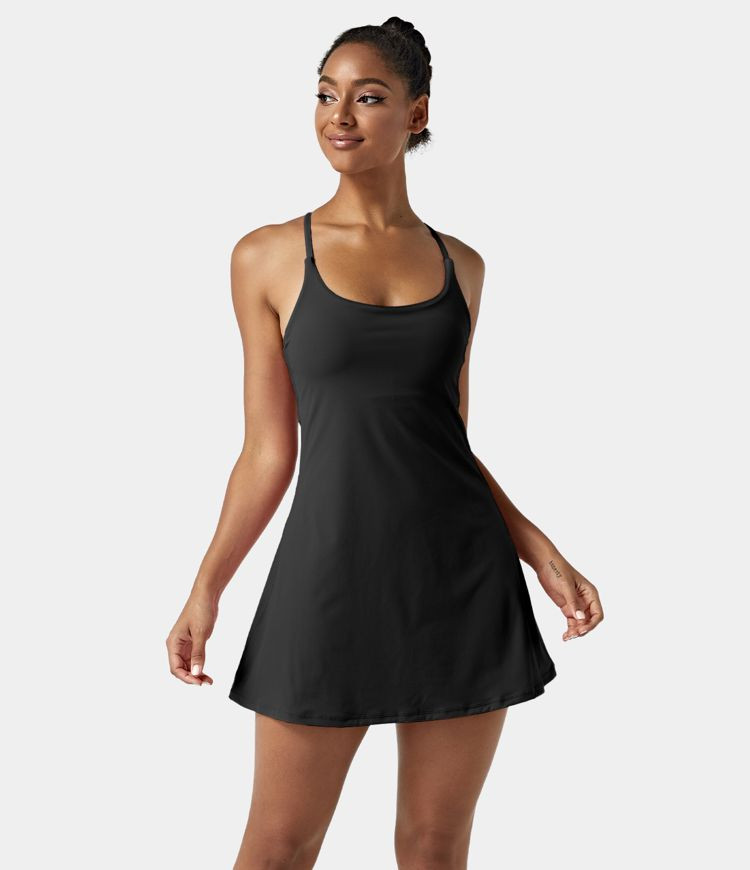 Women’s Everyday Cloudful™ Air Fabric Backless 2-in-1 Cool Touch Activity Dress-Euphoria Air ... | HALARA