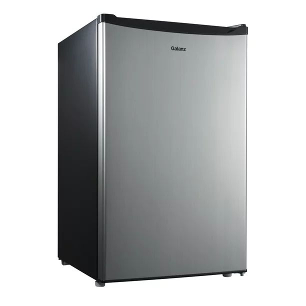Galanz 4.3 Cu ft Single Door Compact Refrigerator with Chiller GL43S5, Stainless | Walmart (US)