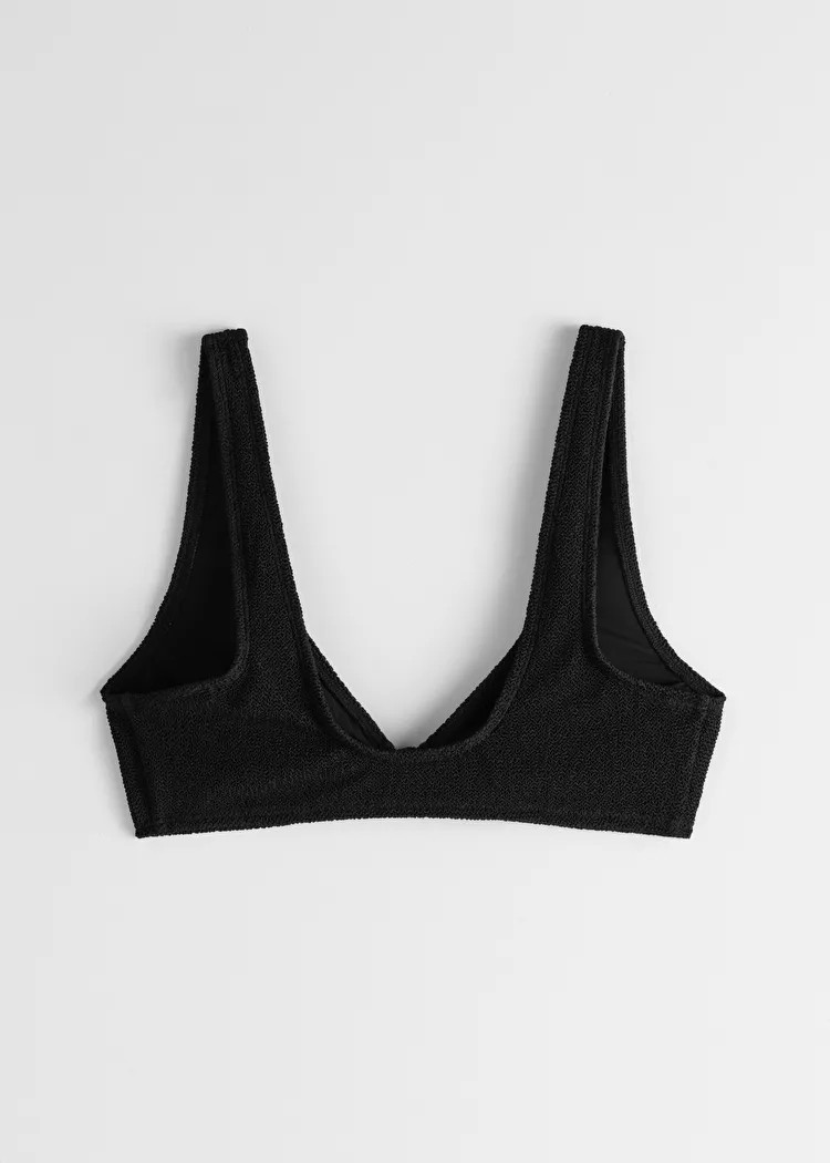 Crepe Knot Tie Bikini Top | & Other Stories US