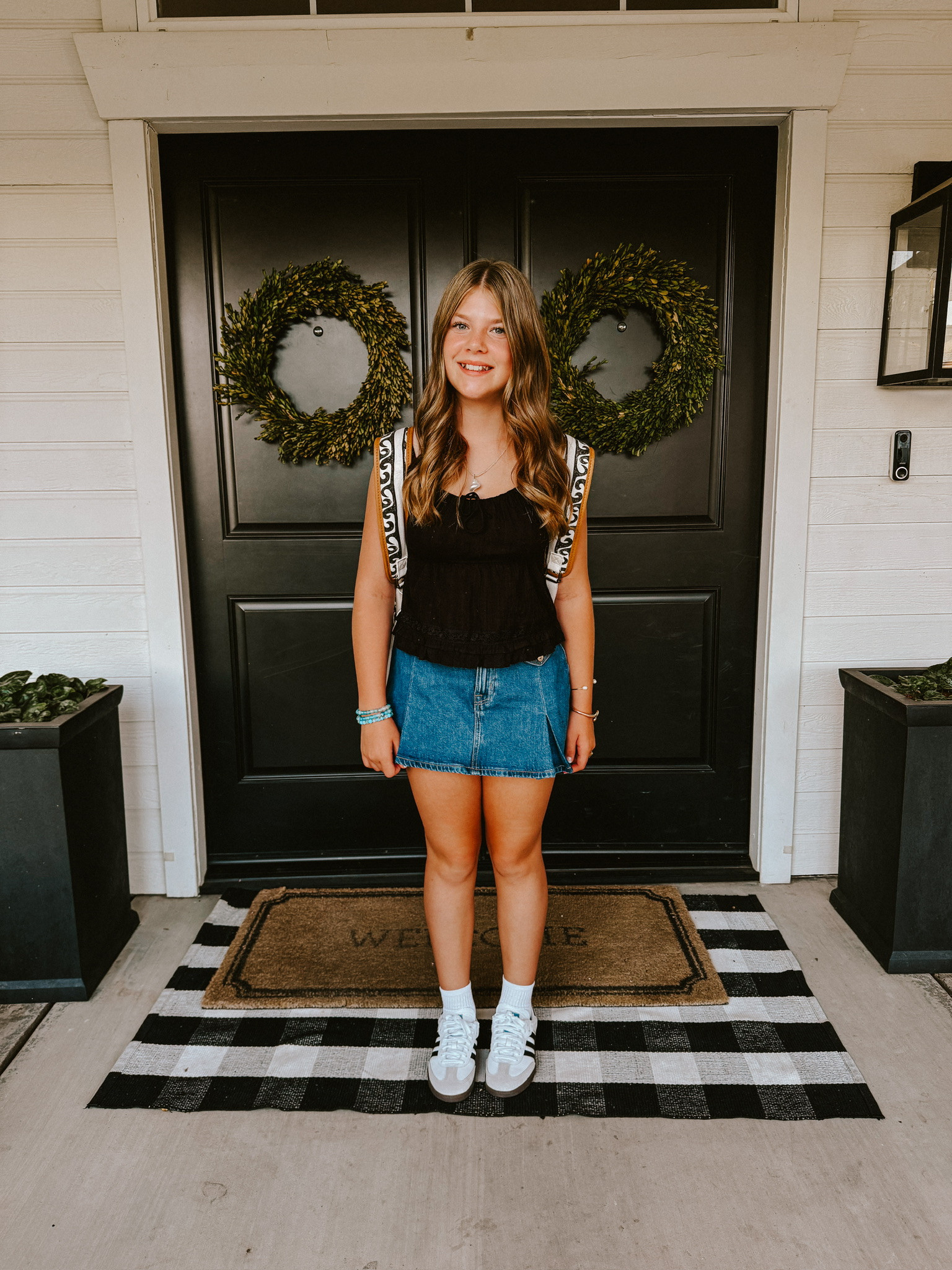 Back to school outfit idea for tween girls📚✂️✏️

tilly's, tillys, jean skirt, denim skirt, american eagle skirt, denim skirt on sale, tank top, black tank top, crew socks, backpack, b2s essentials, b2s outfit idea for tween girls, adidas sneakers, mom of 3, California, Britt Horton 

 #LTKSaleAlert #LTKFindsUnder100 #LTKKids