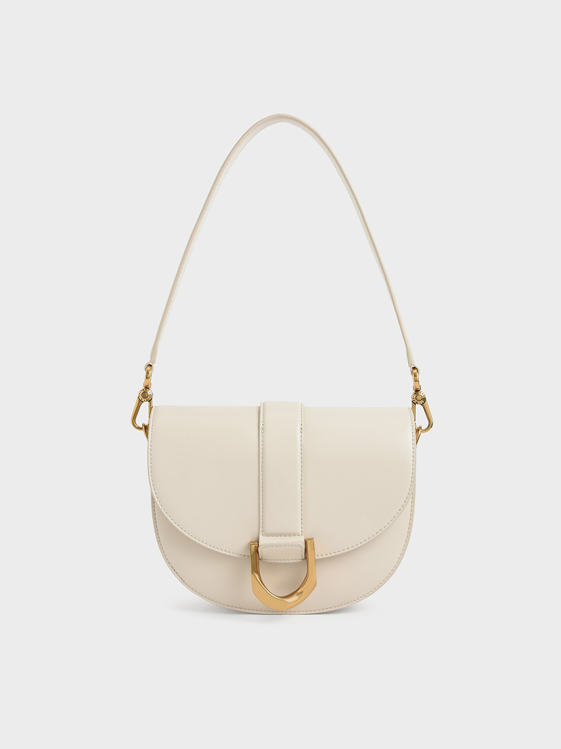 Cream Gabine Saddle Bag | CHARLES & KEITH | Charles & Keith EU