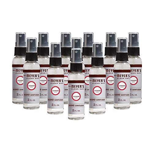 MRS. MEYER'S CLEAN DAY Antibacterial Hand Sanitizer Spray, Travel Size, Lavender, 2 oz (Pack of 12) | Amazon (US)