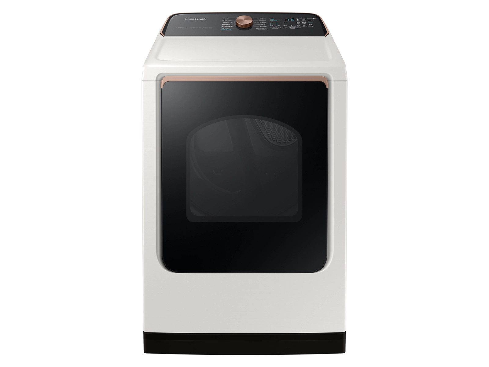 7.4 cu. ft. Smart Front Load Electric Dryer with Steam Sanitize+ in Ivory | Samsung US | Samsung