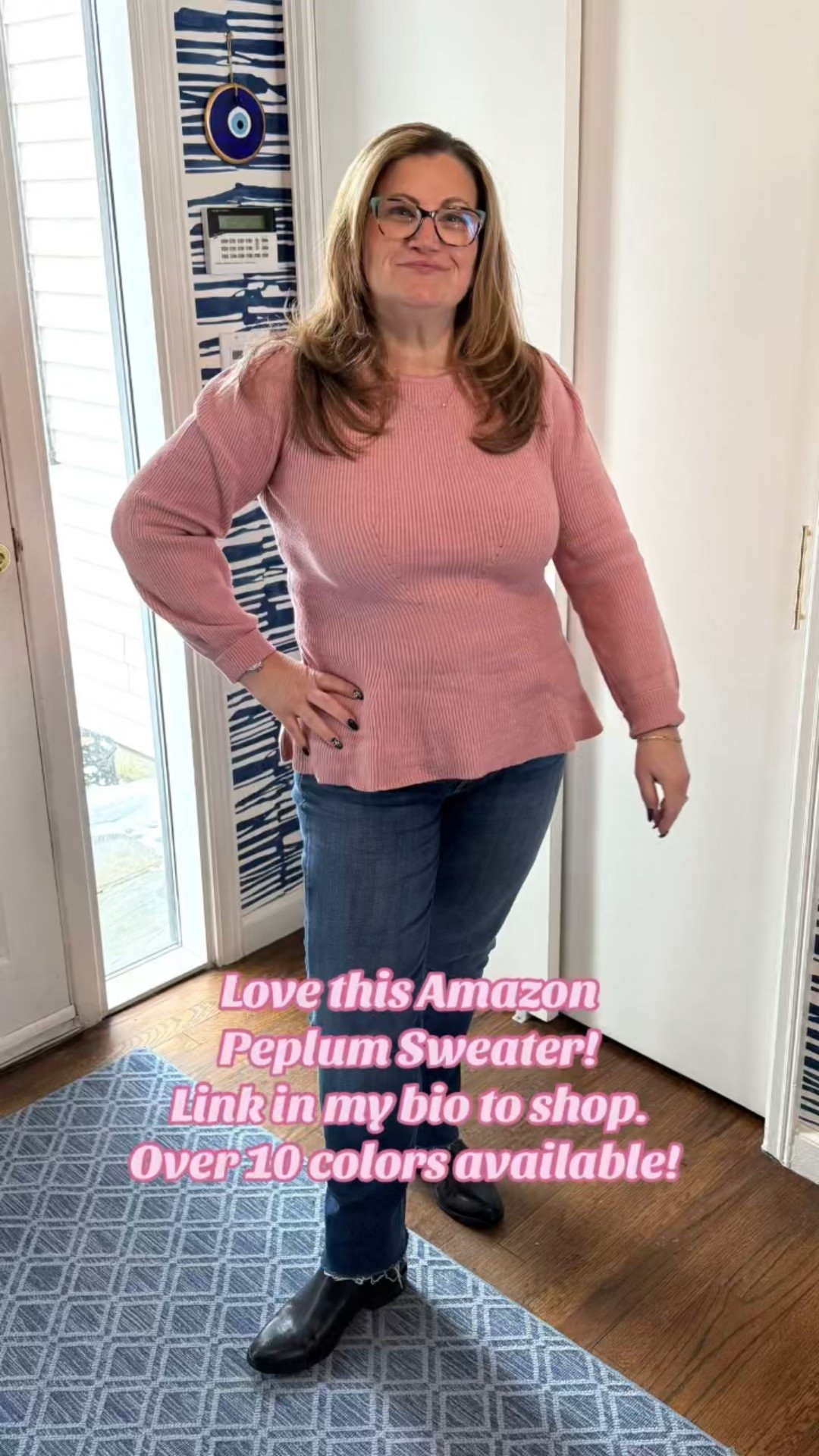 Love this sweater! It’s soft and flattering and comes in over 10 colors. Amazon for the win! Jeans are by MOTHER. Link in bio to Amazon sweater and all on my LTK page! https://www.shopltk.com/explore/LongIslandLadyShops?utm_campaign=creator_shop_share_template_flow&utm_source=ioscreatorapp 💖🛍️ #fyp #midsizefashion #style #sweaters 

#LTKMidsize #LTKFindsUnder50 #LTKootd