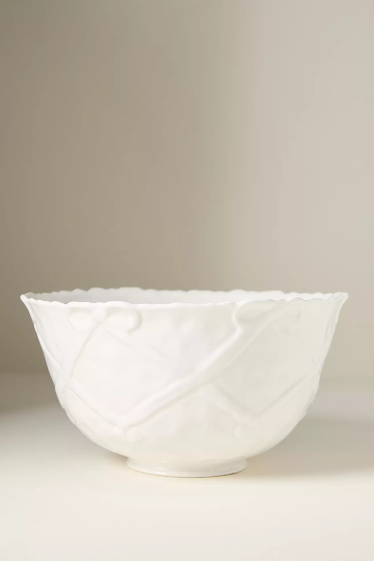 Benedita Bow Ceramic Stoneware Serve Bowl | Anthropologie (US)