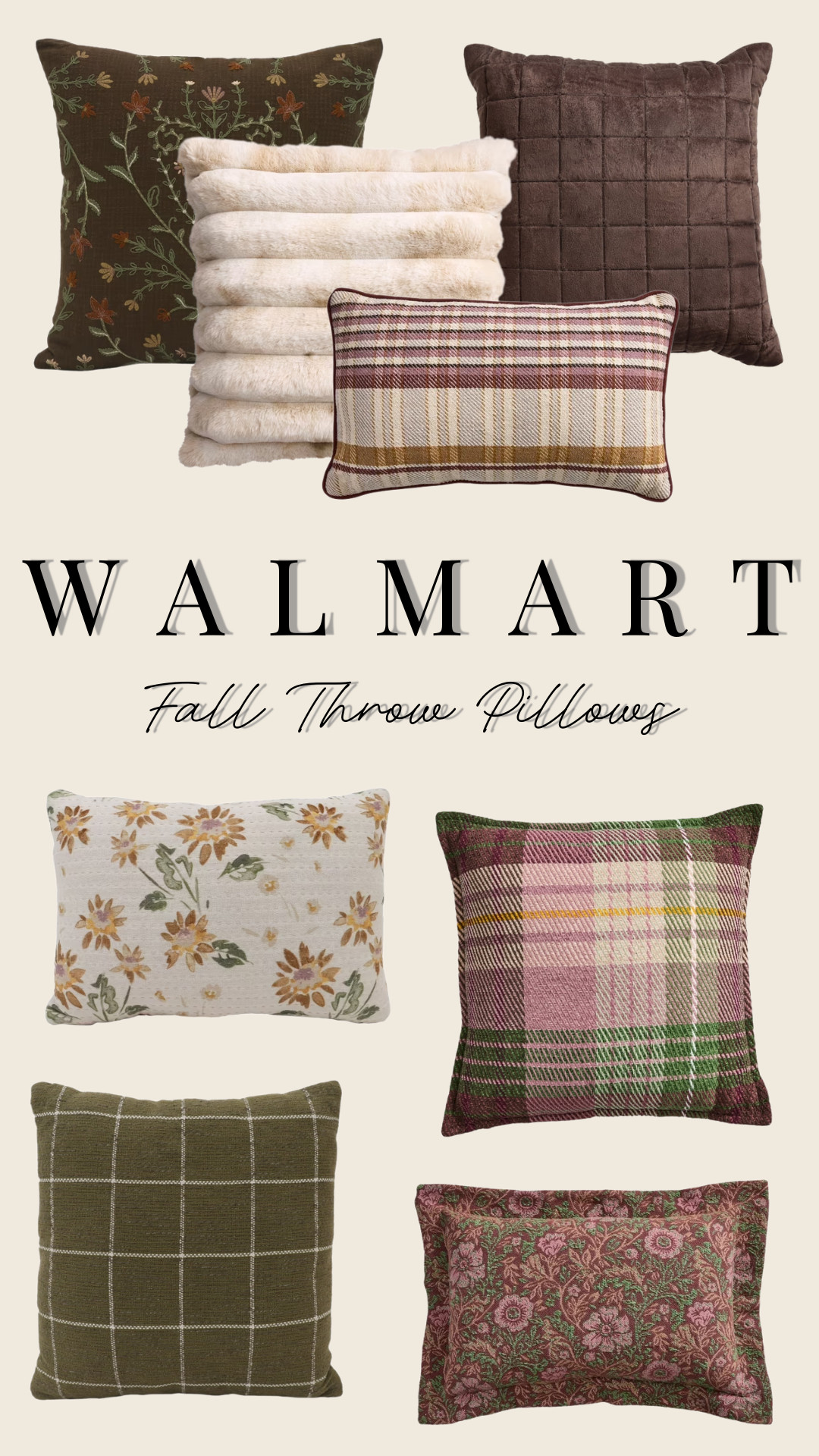 Under $20 for these fall throw pillows from Walmart!

home decor, interior design #Walmart 

 #LTKHome #LTKSaleAlert