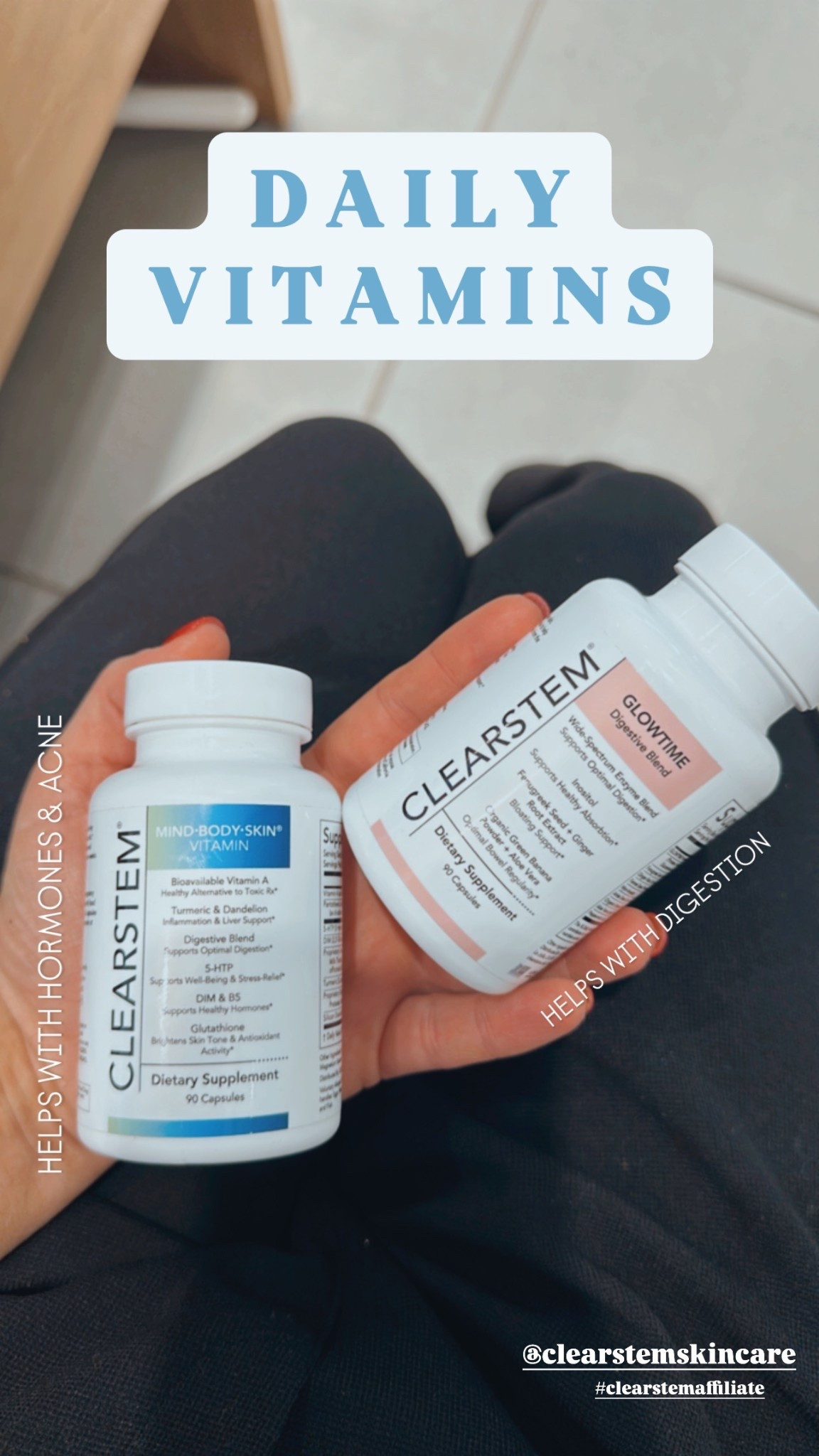 daily vitamins I take ✨ 

15% off CODE: LEXI-DEATON 