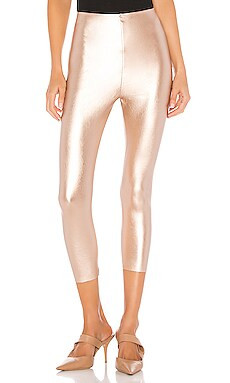 Commando Perfect Control Faux Leather Capri in Rose Gold from Revolve.com | Revolve Clothing (Global)