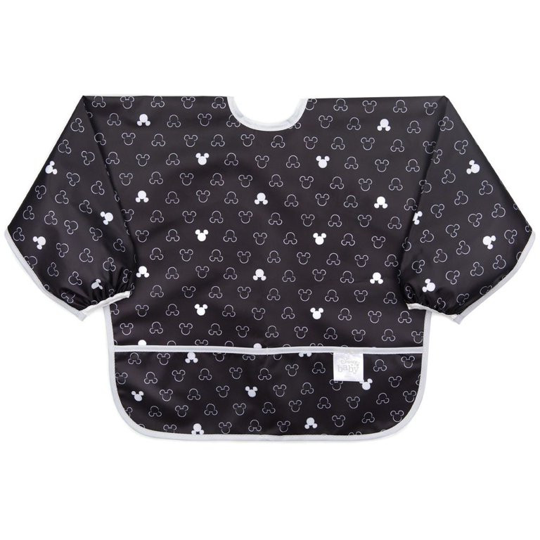 Bumkins Long Sleeve Baby Bib, Disney - Mickey Mouse, for Ages 6-24 months - Walmart.com | Walmart (US)