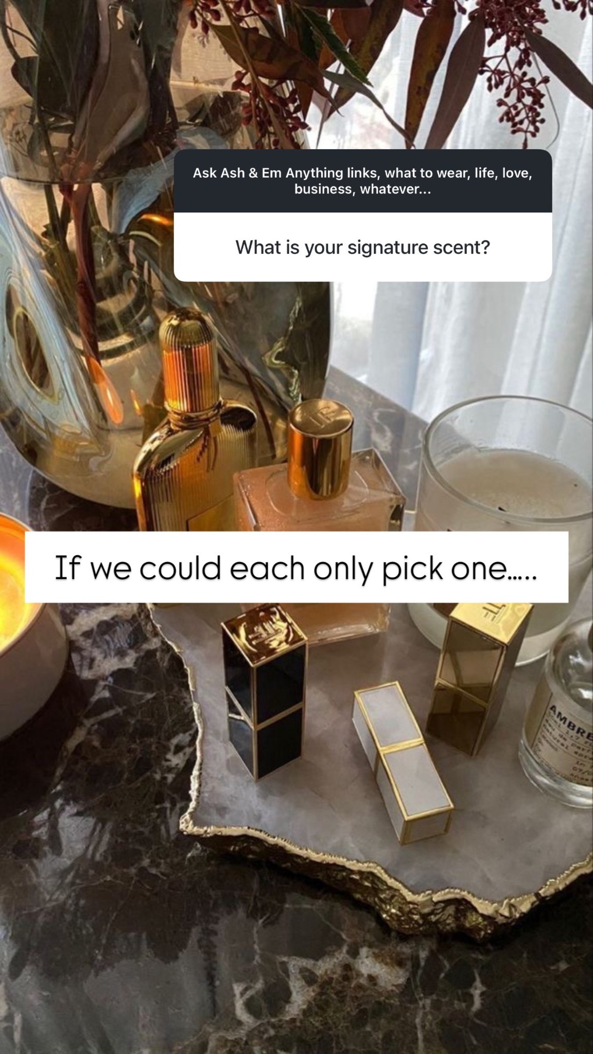 ash- antique vanille
em- the noir 29