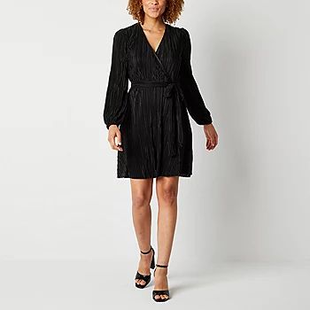 Melonie T Long Sleeve Fit + Flare Dress | JCPenney