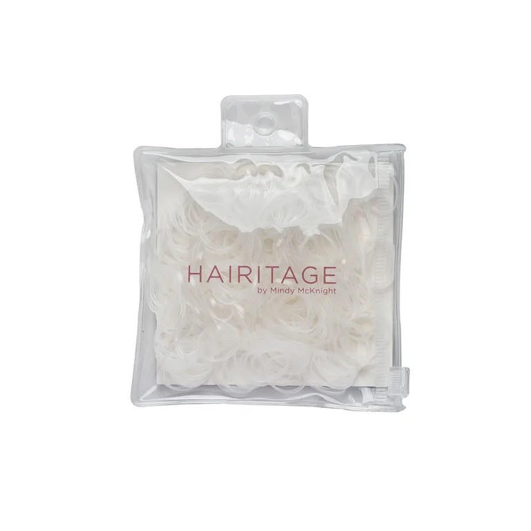 HAIRITAGE BY MINDY Super Stretchy, Hair Elastic Rubber Bands – Snag Free Damage Free, Clear, 30... | Walmart (US)